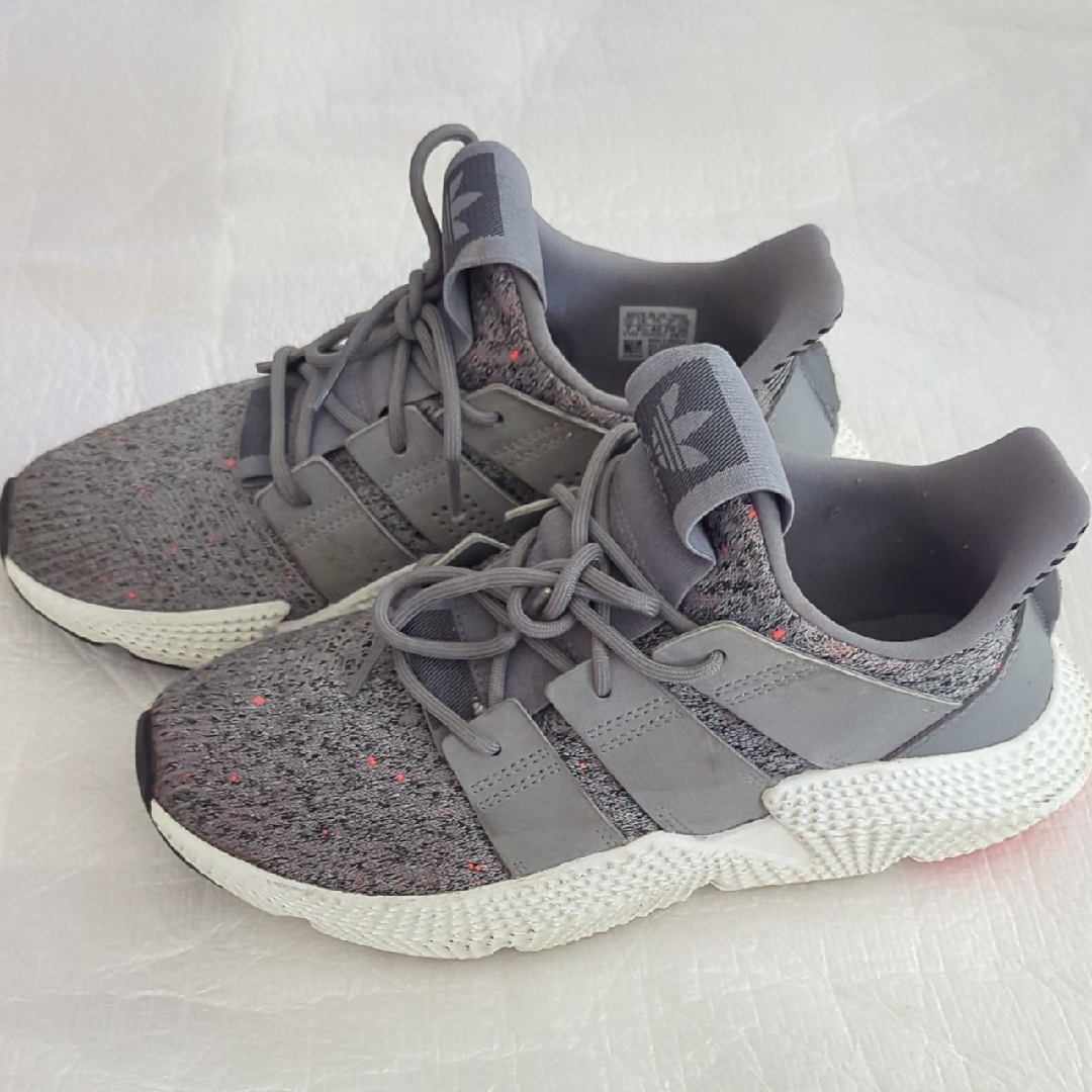 Adidas Gray And Red Sneakers